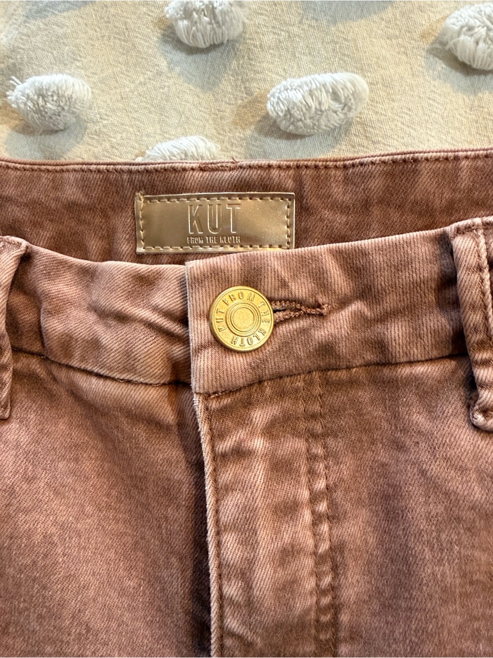 Kut from the Kloth Rose Mauve Cropped Jeans